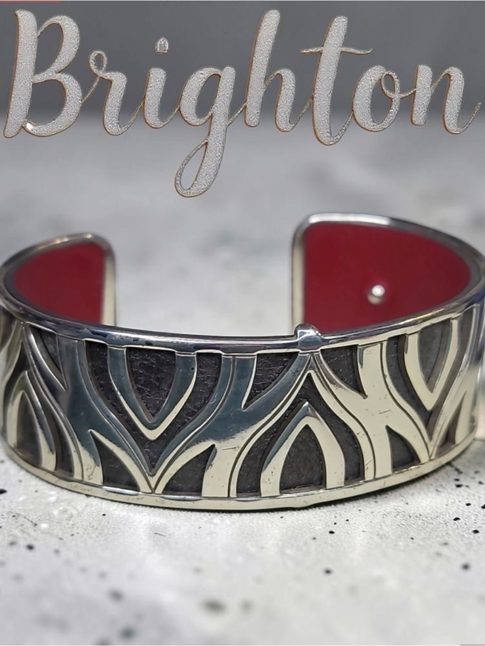 Brighton Christian Moscow Silver Cuff Bracelet